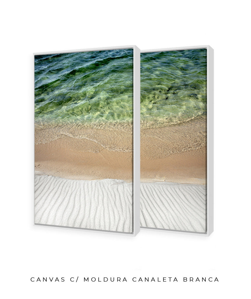 Quadro Decorativo Texturas- Praia -Dupla