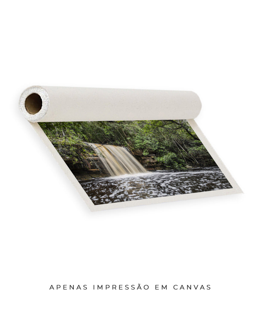 Quadro Decorativo Cachoeira e Natureza - Horizontal
