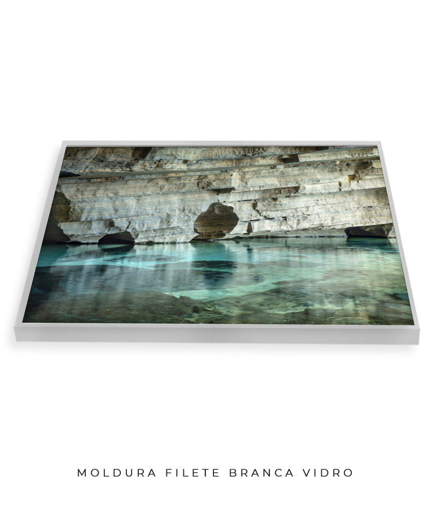 Quadro Decorativo Chapada Diamantina - Rocha e águas cristalinas-Horizontal