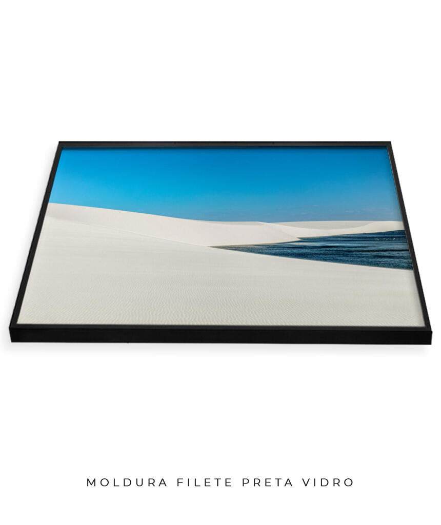 Quadro Decorativo Lençóis Maranhenses - Areia Branca e Mar