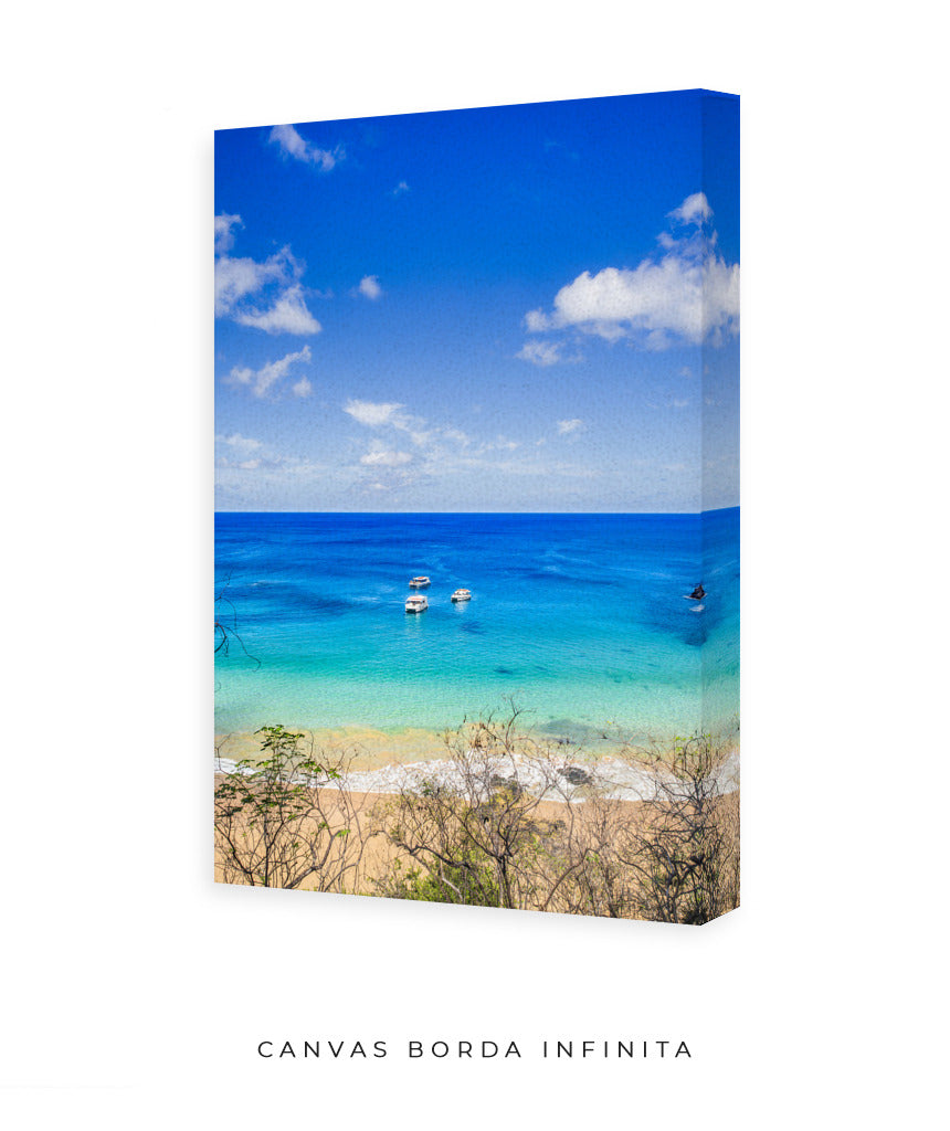 Quadro Decorativo Praia e Mar Azul