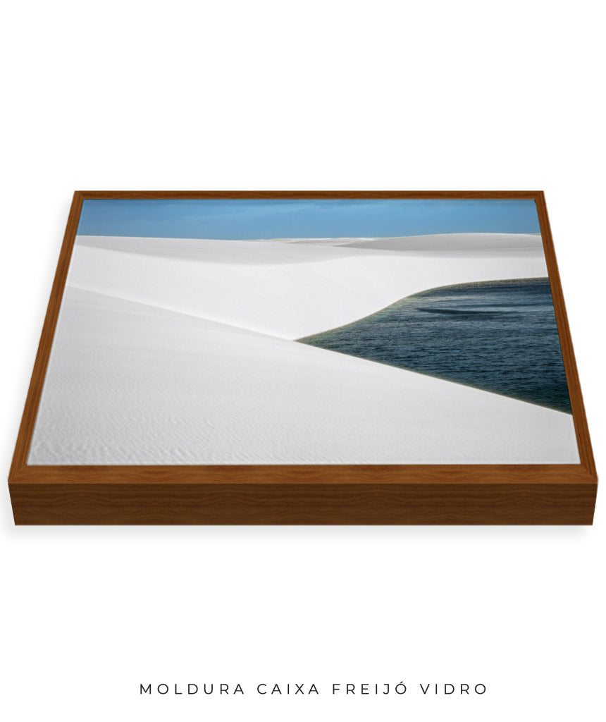 Quadro Decorativo Lençóis Maranhenses com Areia Branca - Horizontal