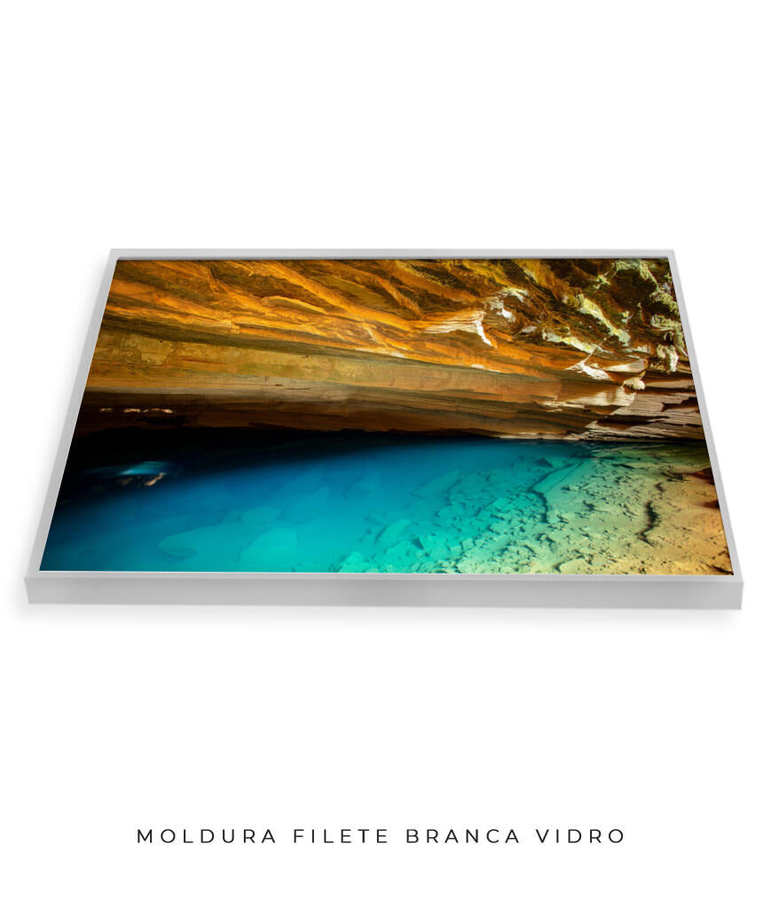 Quadro Decorativo Chapada Diamantina - Gruta Azul Horizontal