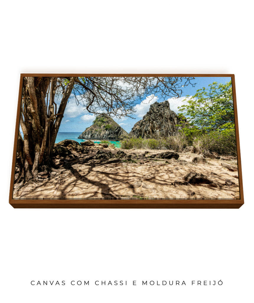 Quadro Decorativo Noronha - Morro Dois Irmãos - Horizontal