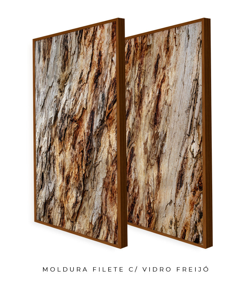 Quadro Decorativo Texturas - Madeira - Dupla