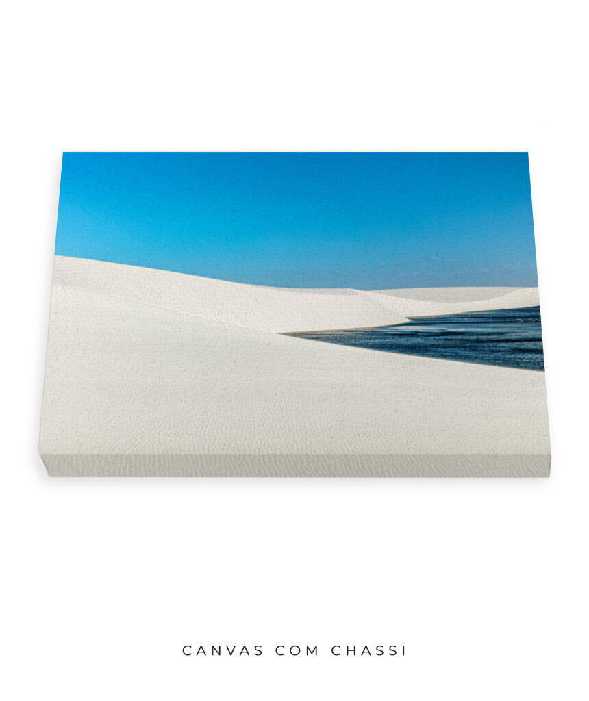 Quadro Decorativo Lençóis Maranhenses - Areia Branca e Mar