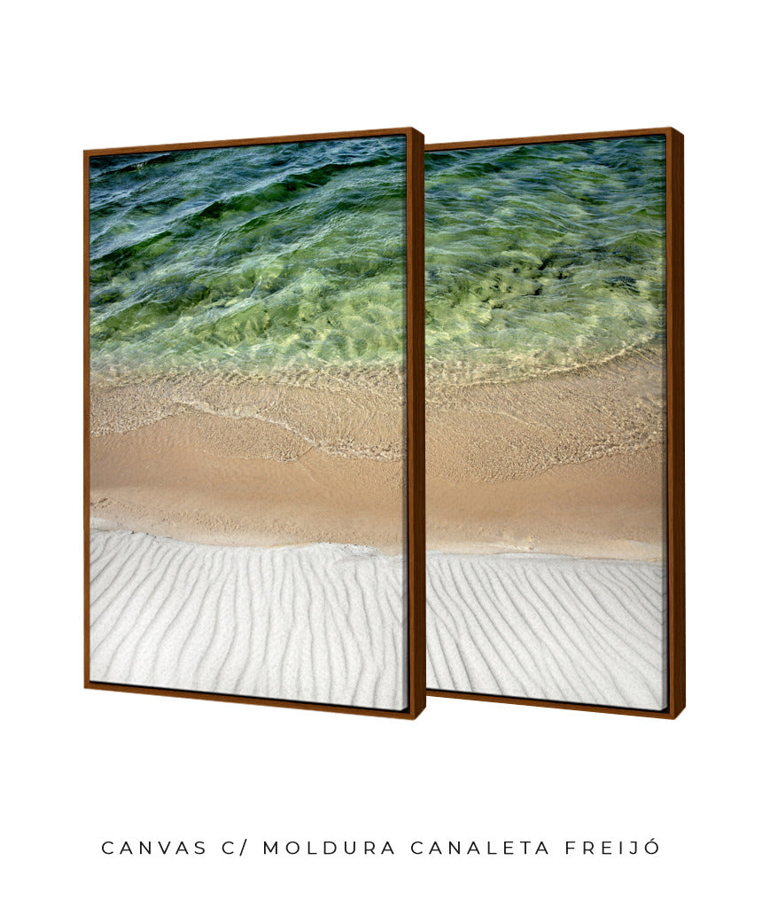 Quadro Decorativo Texturas- Praia -Dupla