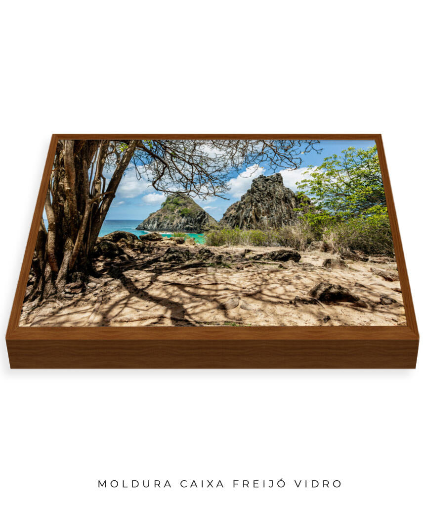 Quadro Decorativo Noronha - Morro Dois Irmãos - Horizontal