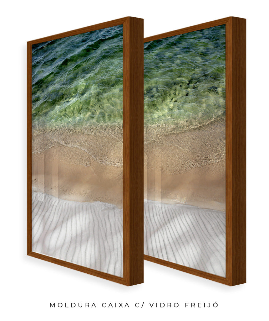 Quadro Decorativo Texturas- Praia -Dupla