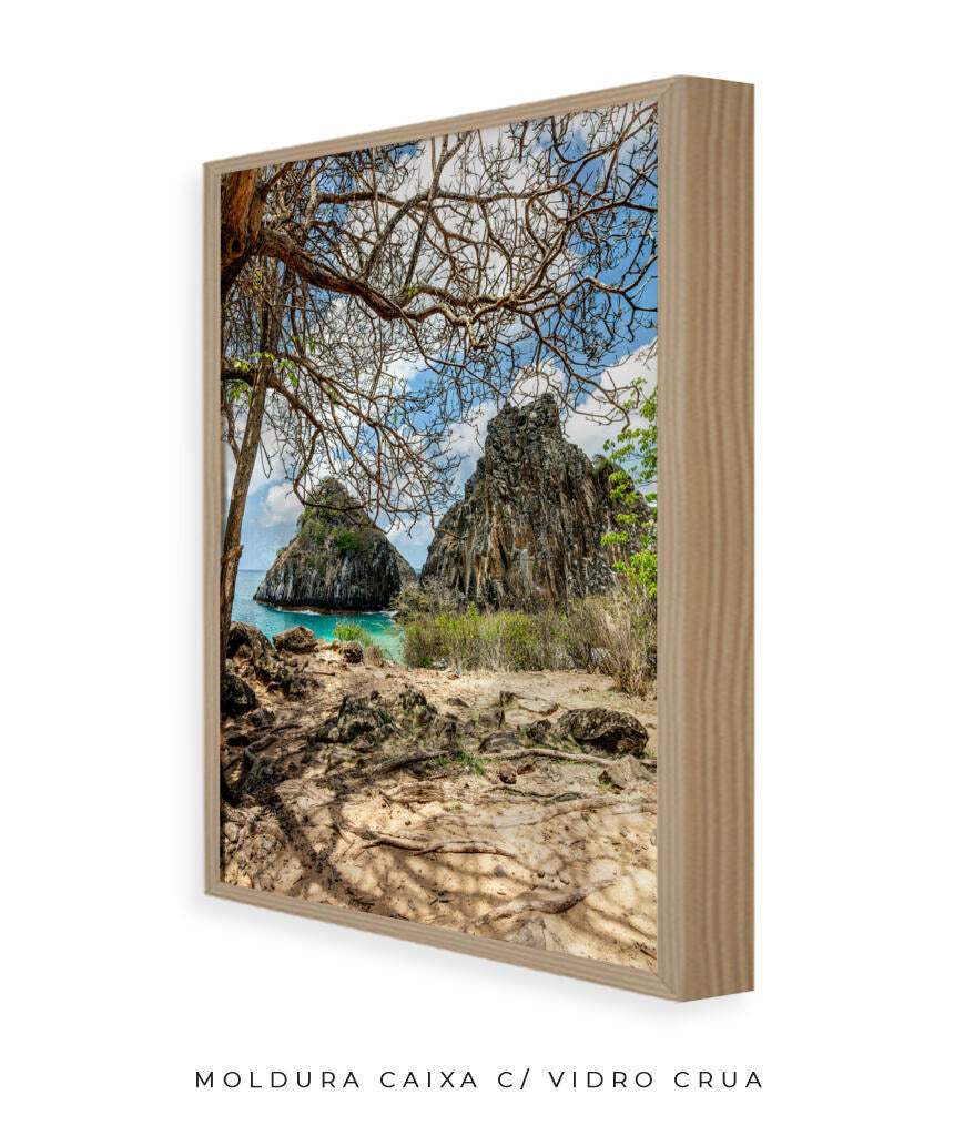 Quadro Decorativo Noronha - Morro Dois Irmãos - Vertical