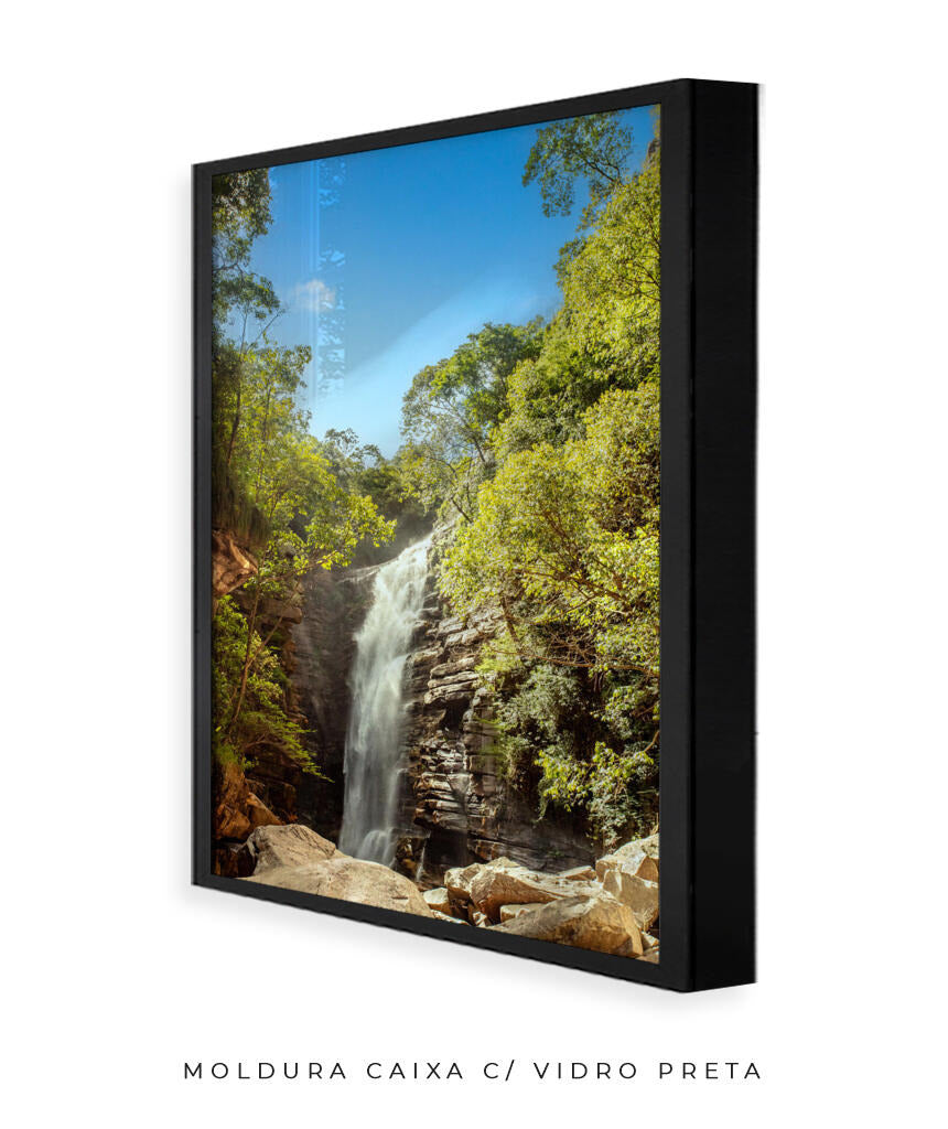 Quadro Decorativo Cachoeira - Rochas