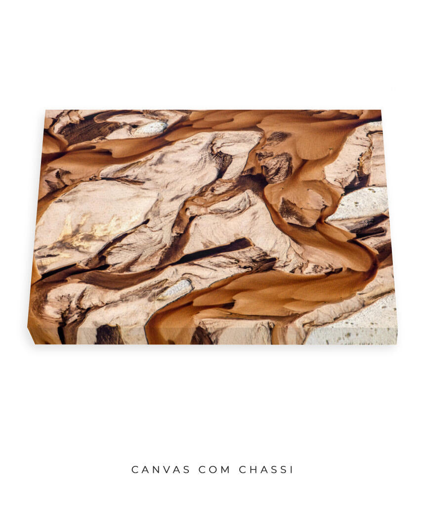 Quadro Decorativo Abstrato e curvas - Variações de tons