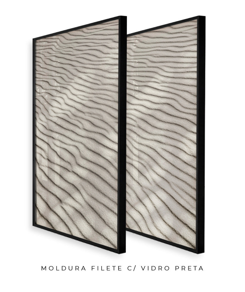 Quadro Decorativo Texturas - Areia - Dupla