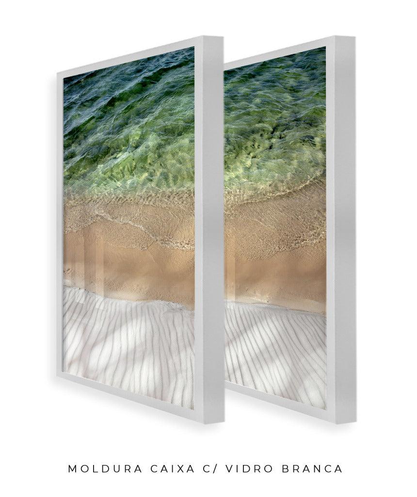 Quadro Decorativo Texturas- Praia -Dupla