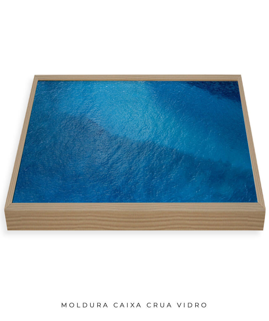 Quadro Decorativo Texturas - Tons de azul