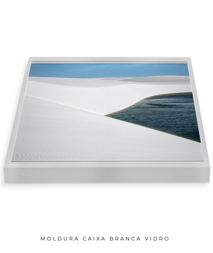 Quadro Decorativo Lençóis Maranhenses com Areia Branca - Horizontal