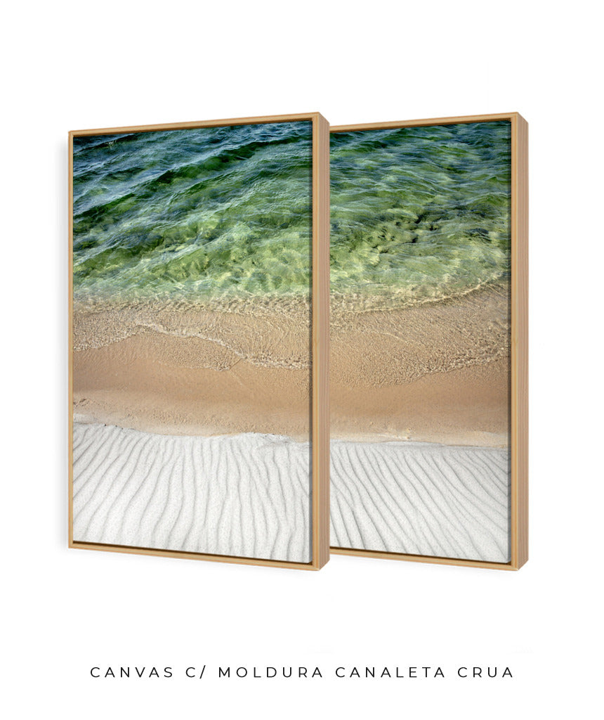 Quadro Decorativo Texturas- Praia -Dupla