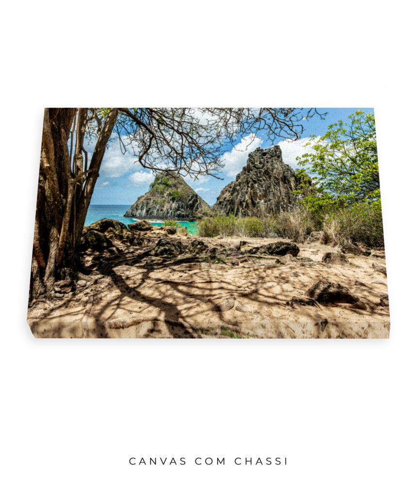 Quadro Decorativo Noronha - Morro Dois Irmãos - Horizontal