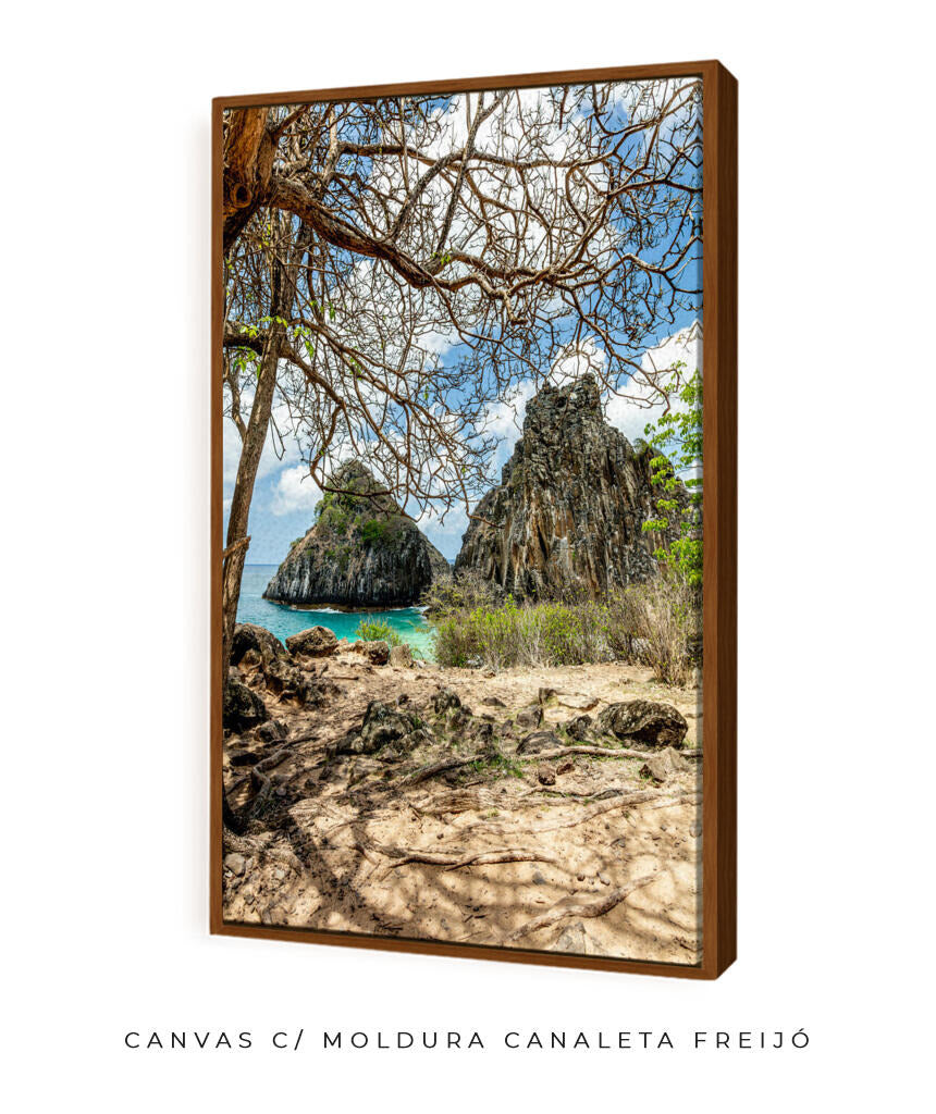 Quadro Decorativo Noronha - Morro Dois Irmãos - Vertical