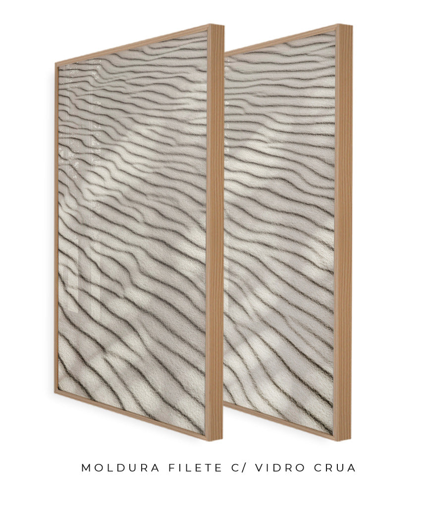 Quadro Decorativo Texturas - Areia - Dupla