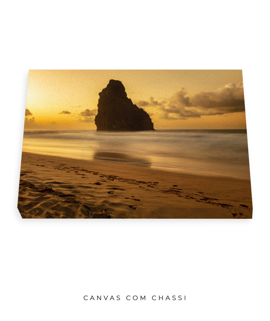 Quadro Decorativo Praia e Pôr do Sol - Horizontal