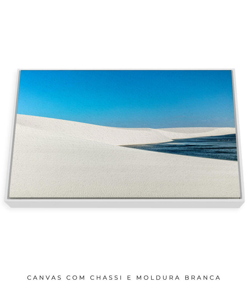 Quadro Decorativo Lençóis Maranhenses - Areia Branca e Mar