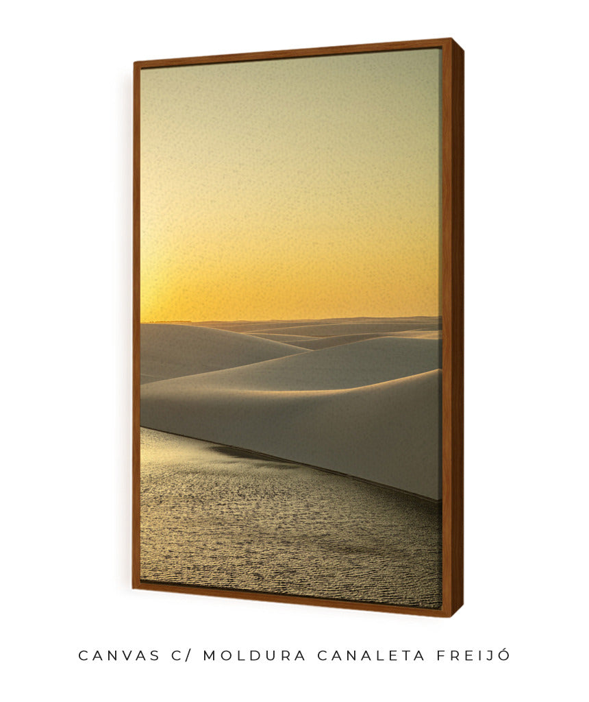 Quadro Decorativo Lençóis Maranhenses com por do Sol