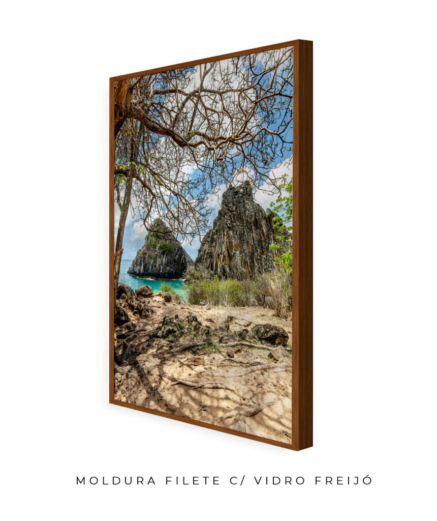 Quadro Decorativo Noronha - Morro Dois Irmãos - Vertical