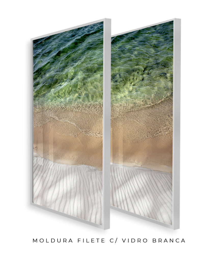 Quadro Decorativo Texturas- Praia -Dupla