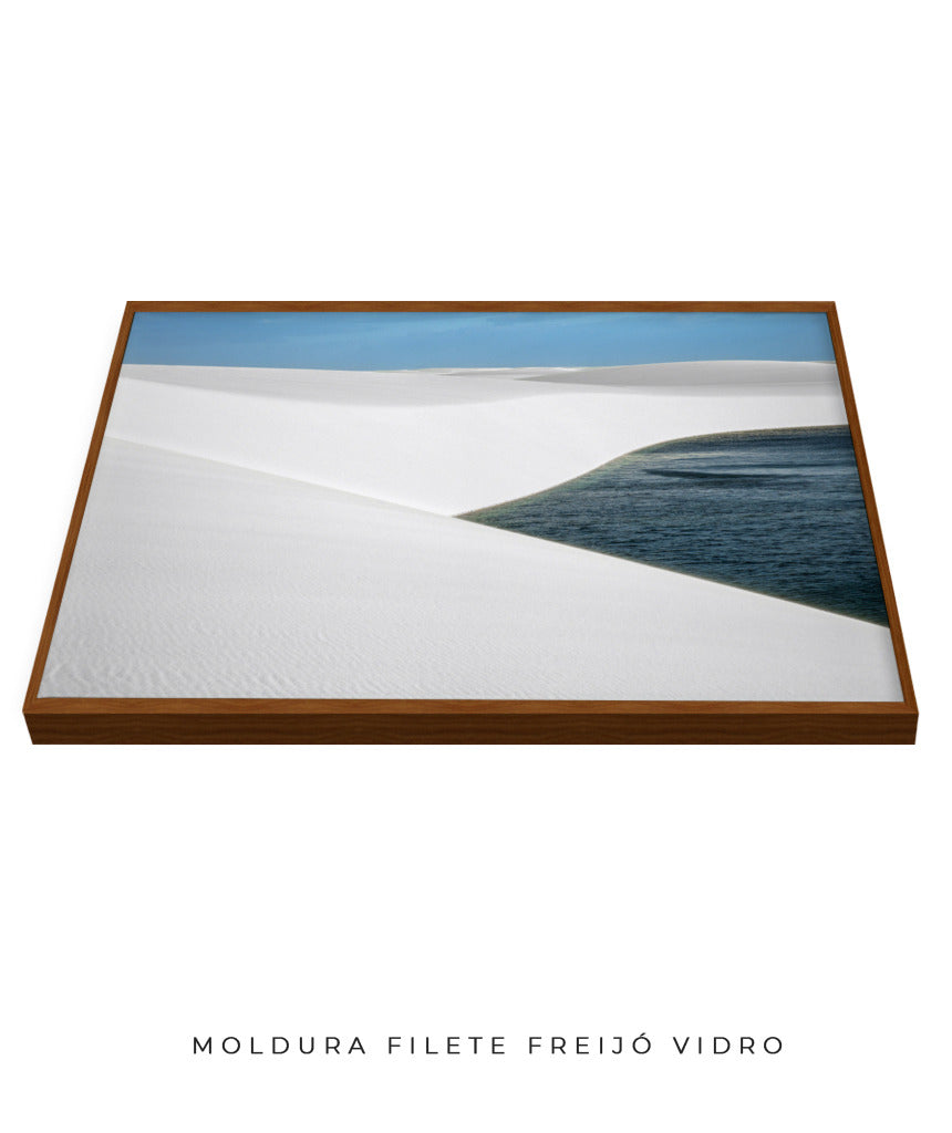 Quadro Decorativo Lençóis Maranhenses com Areia Branca - Horizontal