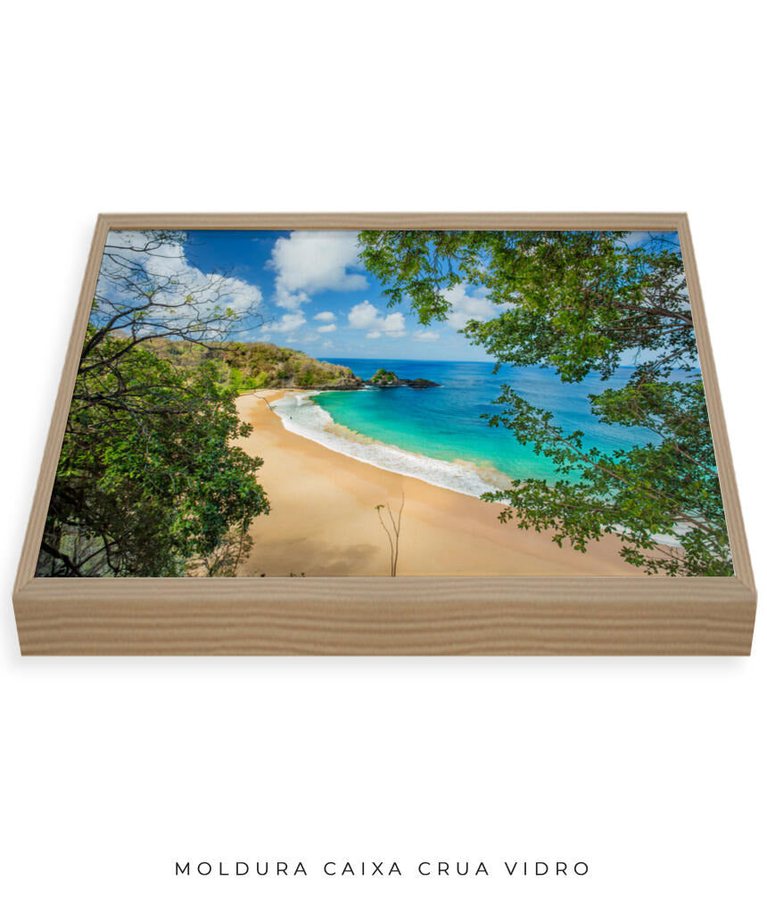 Quadro Decorativo Praia e Mar Azul- Noronha