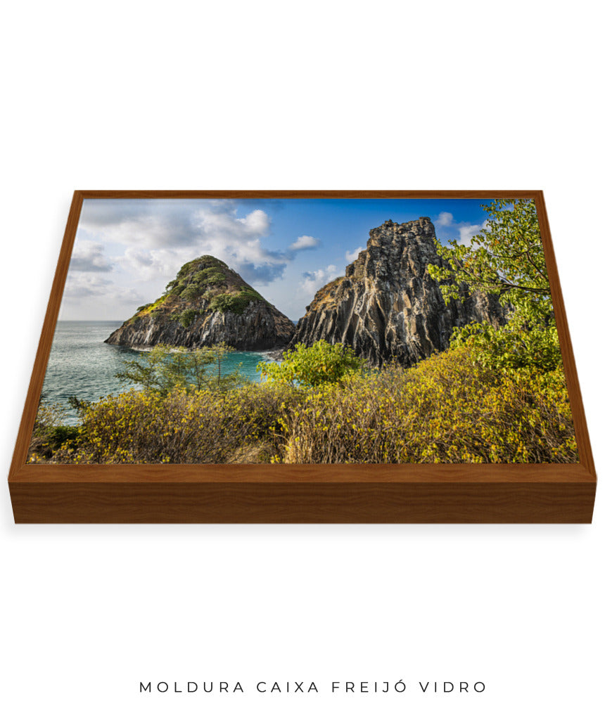 Quadro Decorativo Noronha - Mar e Montanhas - Horizontal