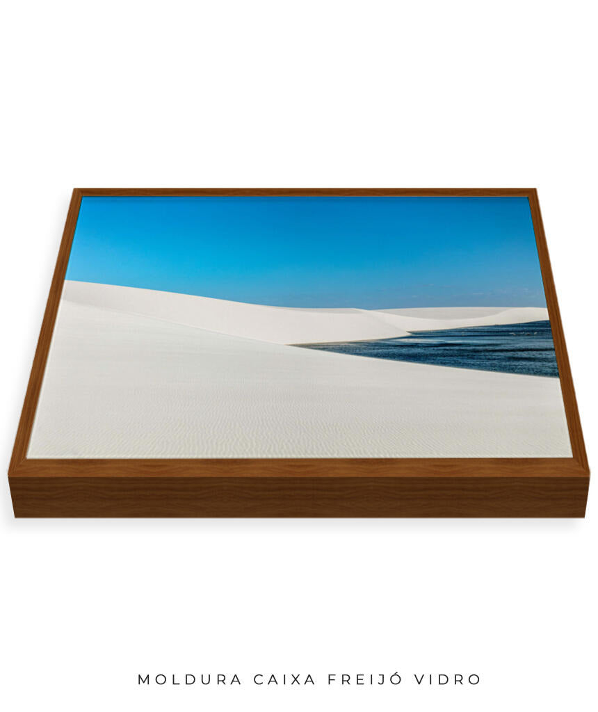 Quadro Decorativo Lençóis Maranhenses - Areia Branca e Mar