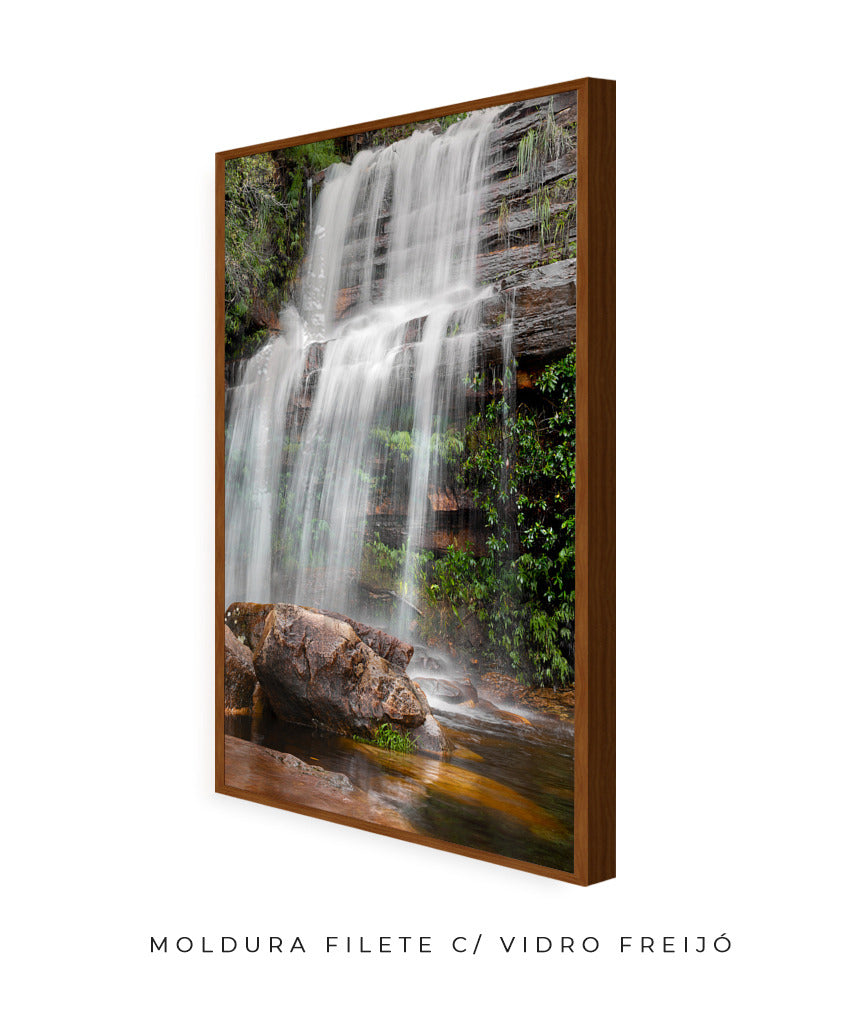 Quadro Decorativo Cachoeira Vertical