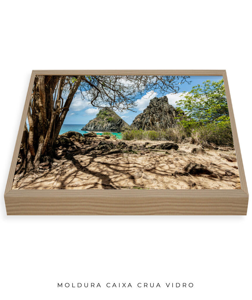 Quadro Decorativo Noronha - Morro Dois Irmãos - Horizontal