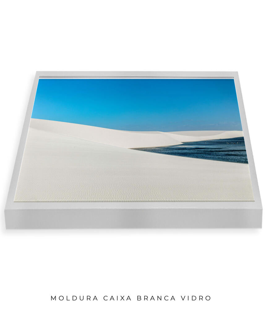 Quadro Decorativo Lençóis Maranhenses - Areia Branca e Mar