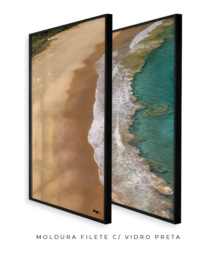 Quadro Decorativo Praia e Mar -Dupla