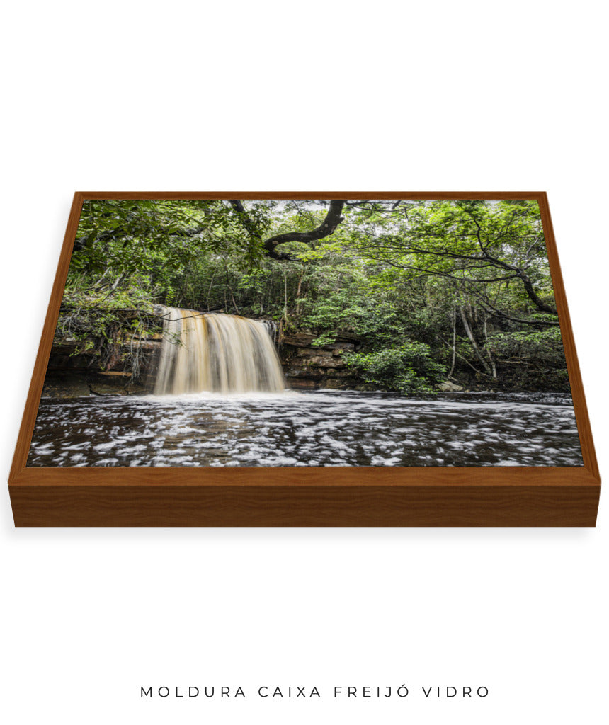Quadro Decorativo Cachoeira e Natureza - Horizontal