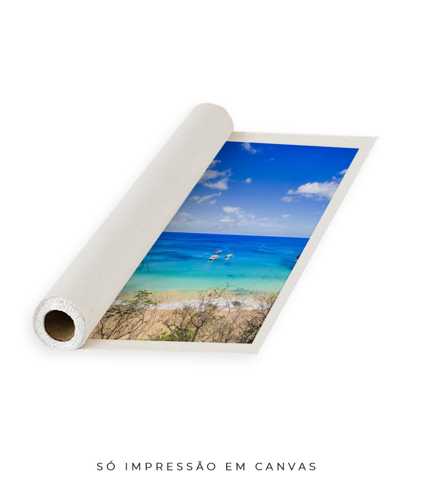 Quadro Decorativo Praia e Mar Azul