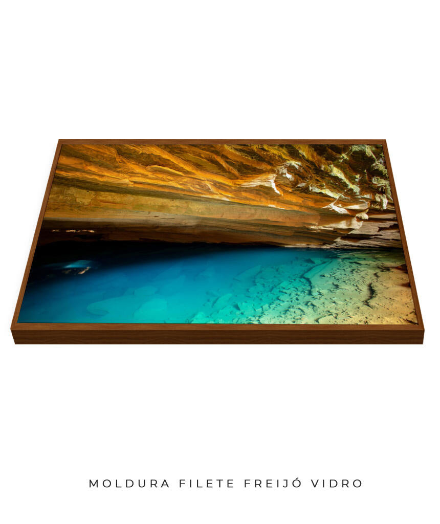 Quadro Decorativo Chapada Diamantina - Gruta Azul Horizontal