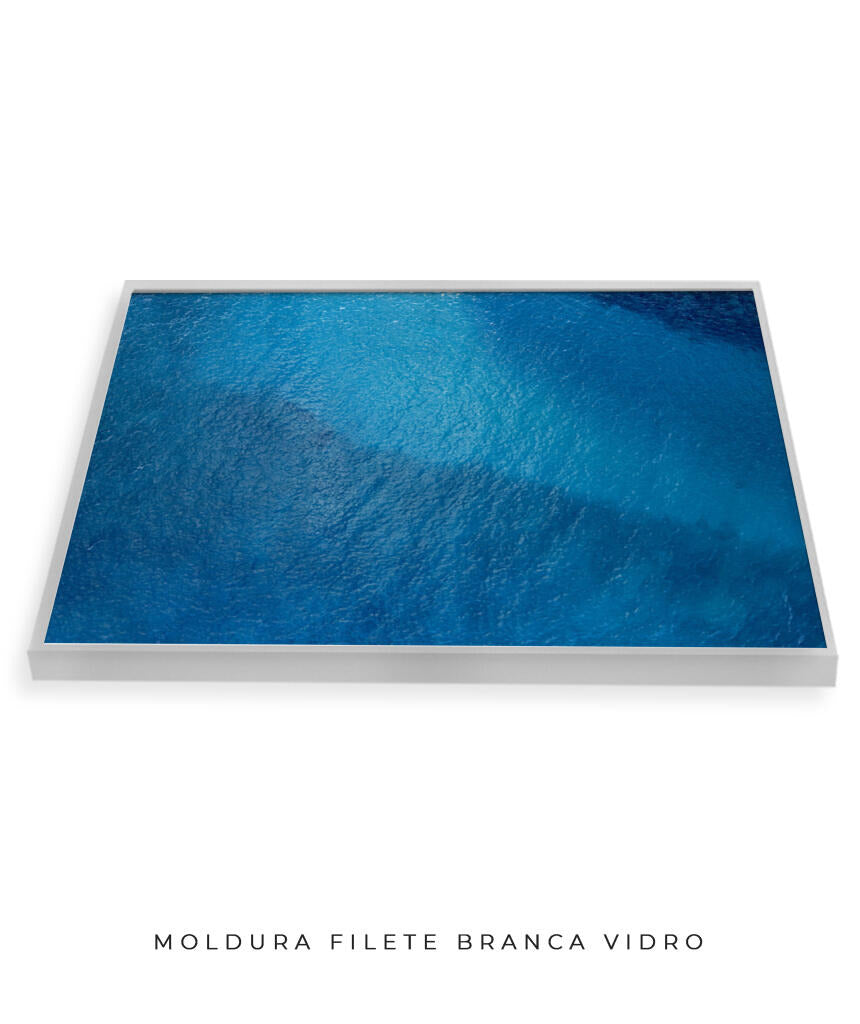 Quadro Decorativo Texturas - Tons de azul