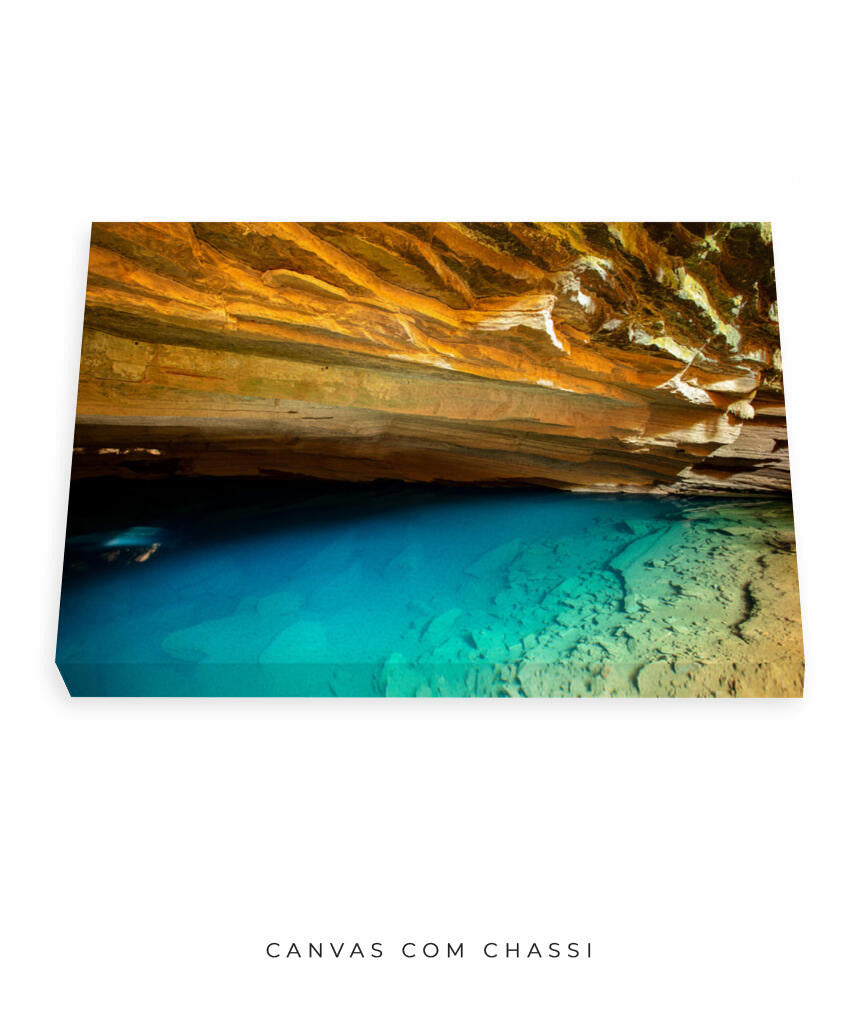 Quadro Decorativo Chapada Diamantina - Gruta Azul Horizontal