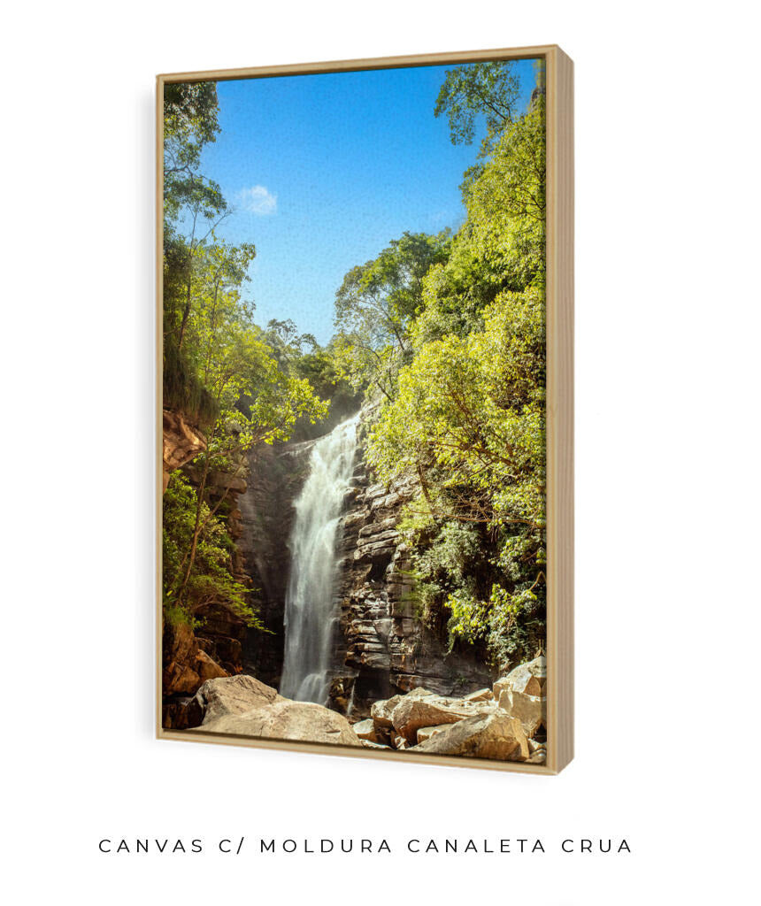Quadro Decorativo Cachoeira - Rochas