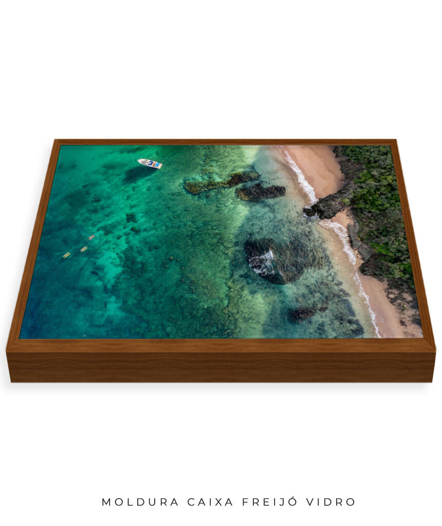Quadro Decorativo Praia e Mar Noronha - Praia e Rochas