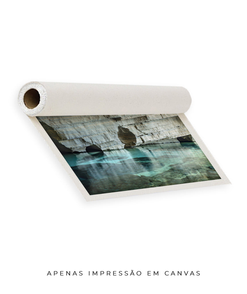 Quadro Decorativo Chapada Diamantina - Rocha e águas cristalinas-Horizontal