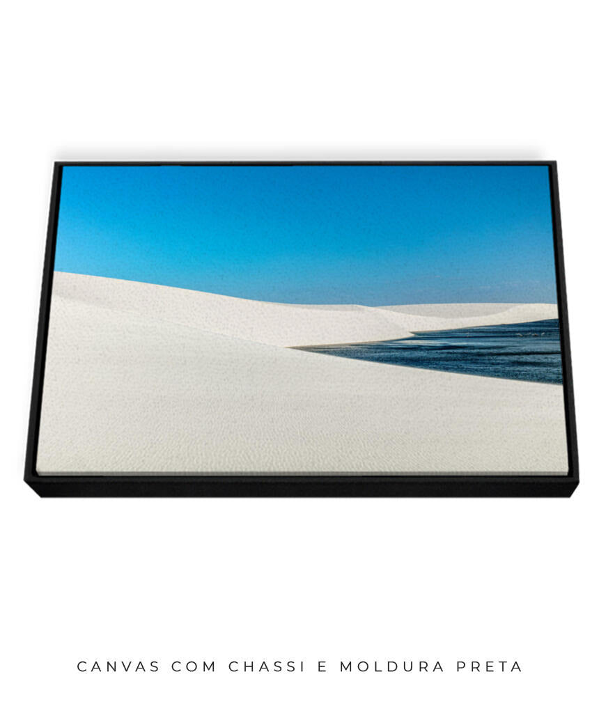 Quadro Decorativo Lençóis Maranhenses - Areia Branca e Mar