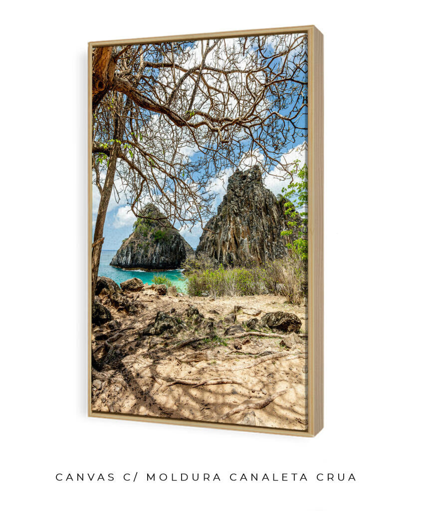 Quadro Decorativo Noronha - Morro Dois Irmãos - Vertical