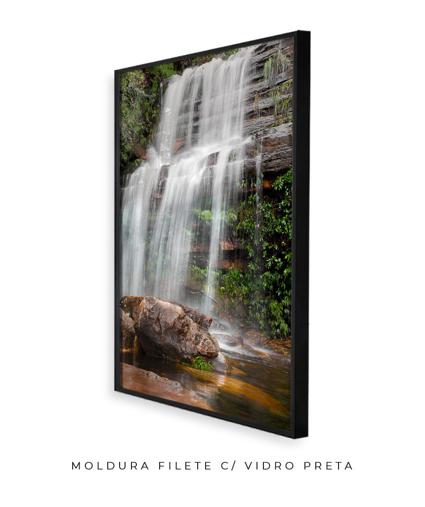 Quadro Decorativo Cachoeira Vertical
