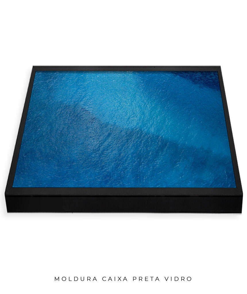 Quadro Decorativo Texturas - Tons de azul