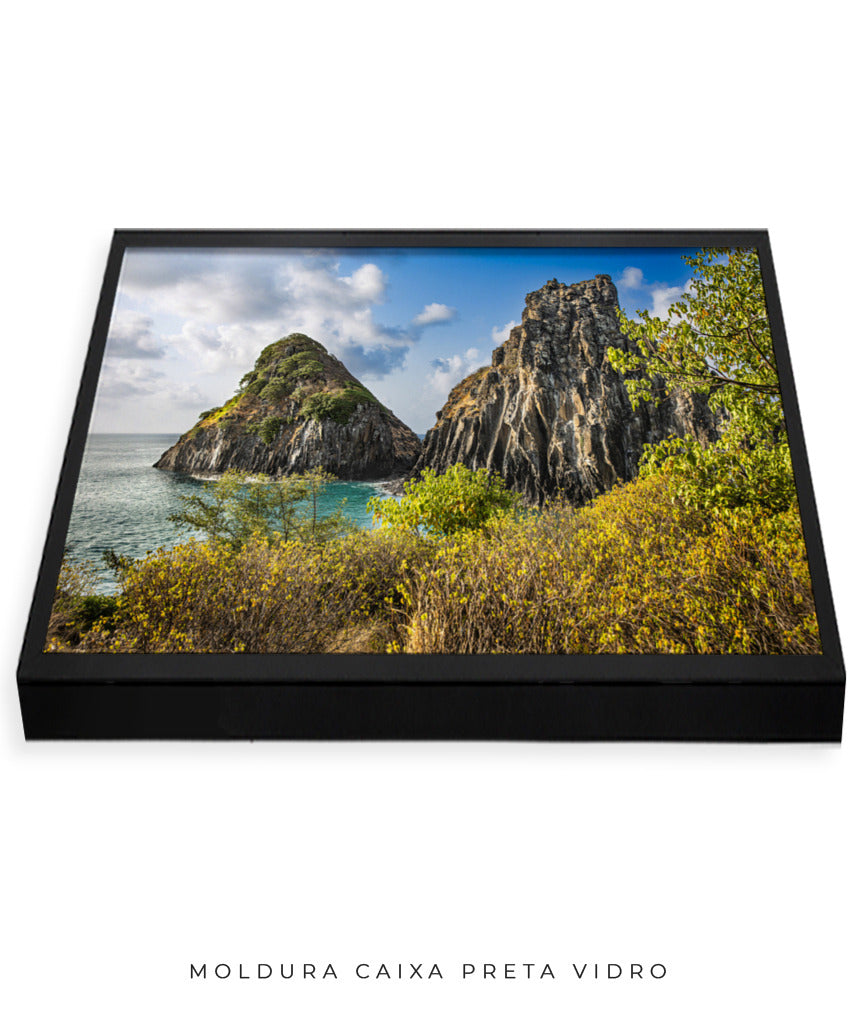 Quadro Decorativo Noronha - Mar e Montanhas - Horizontal